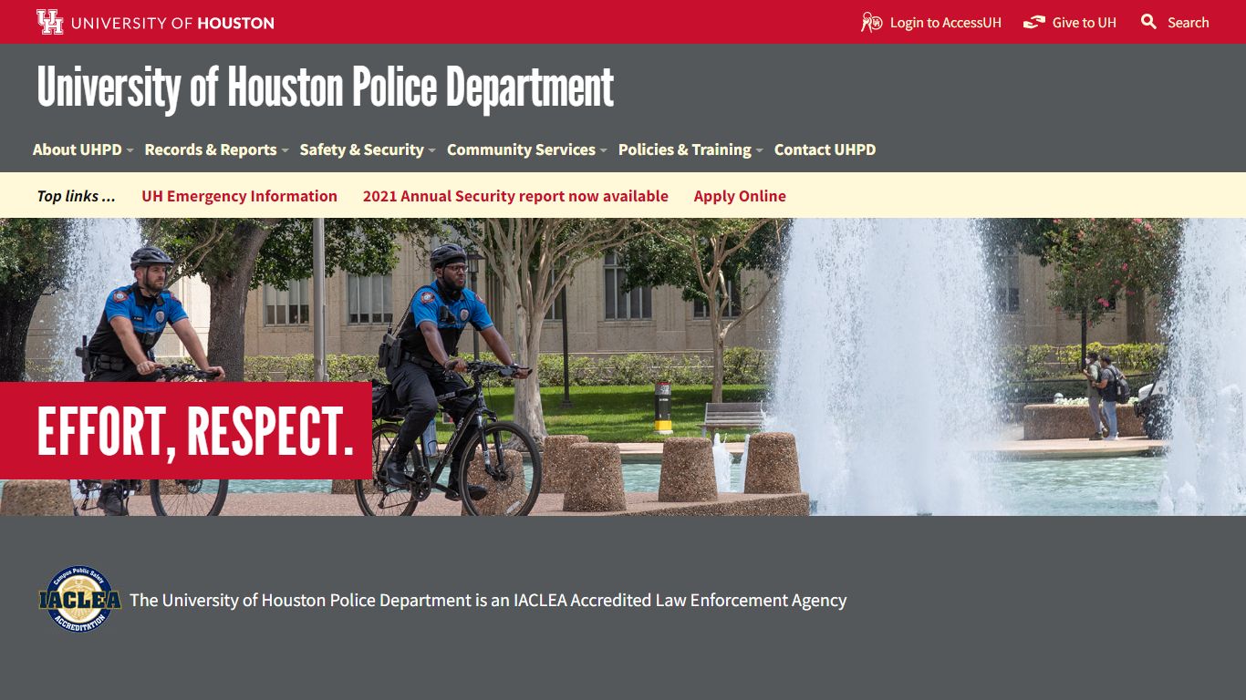 UHPD Home - University of Houston Police Department